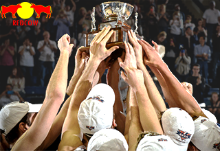 image of people holds trophy with logo of redcow